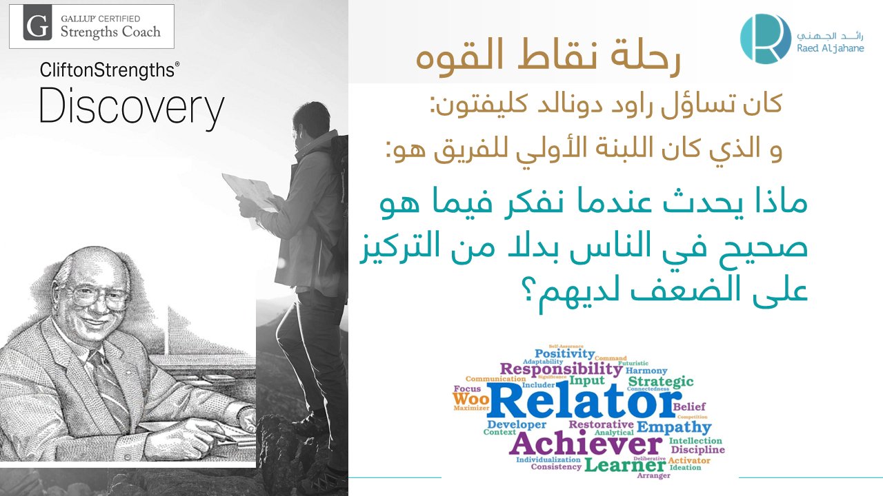 ماهو مقياس كليفتون  لكتشاف المواهب و نقاط القوه. CliftonStrengths